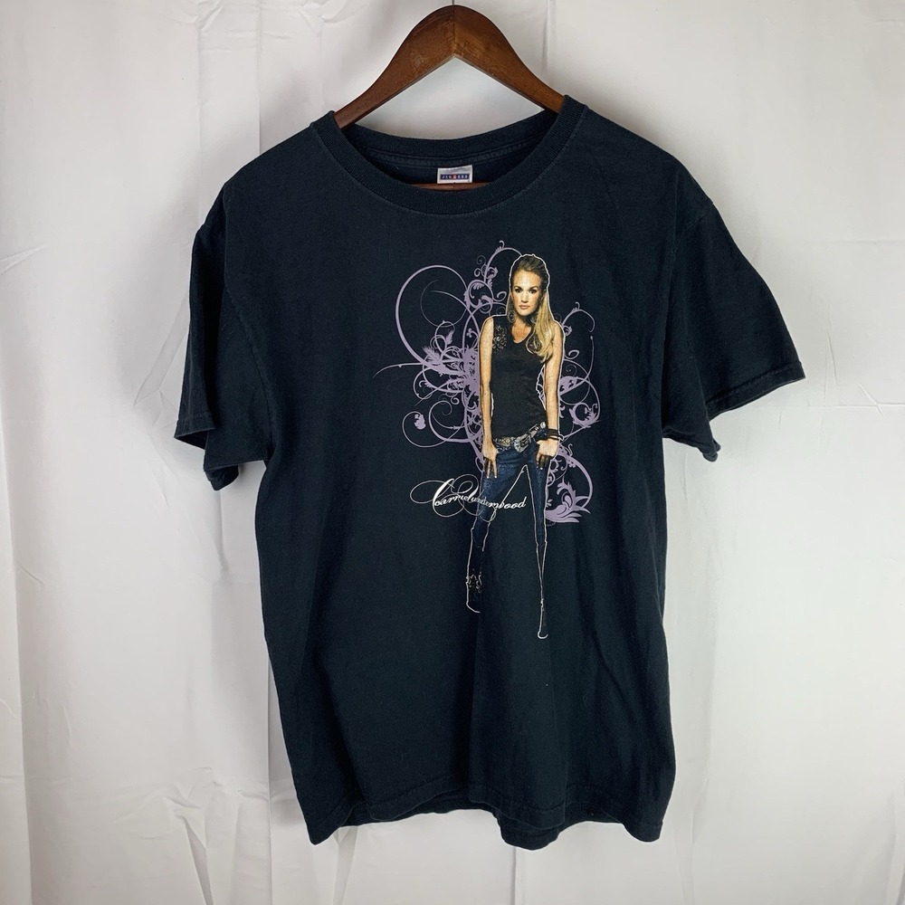 Carrie Underwood Carnival Ride Tour 2008 T Shirt Size Large Music Graphic Vtg‎